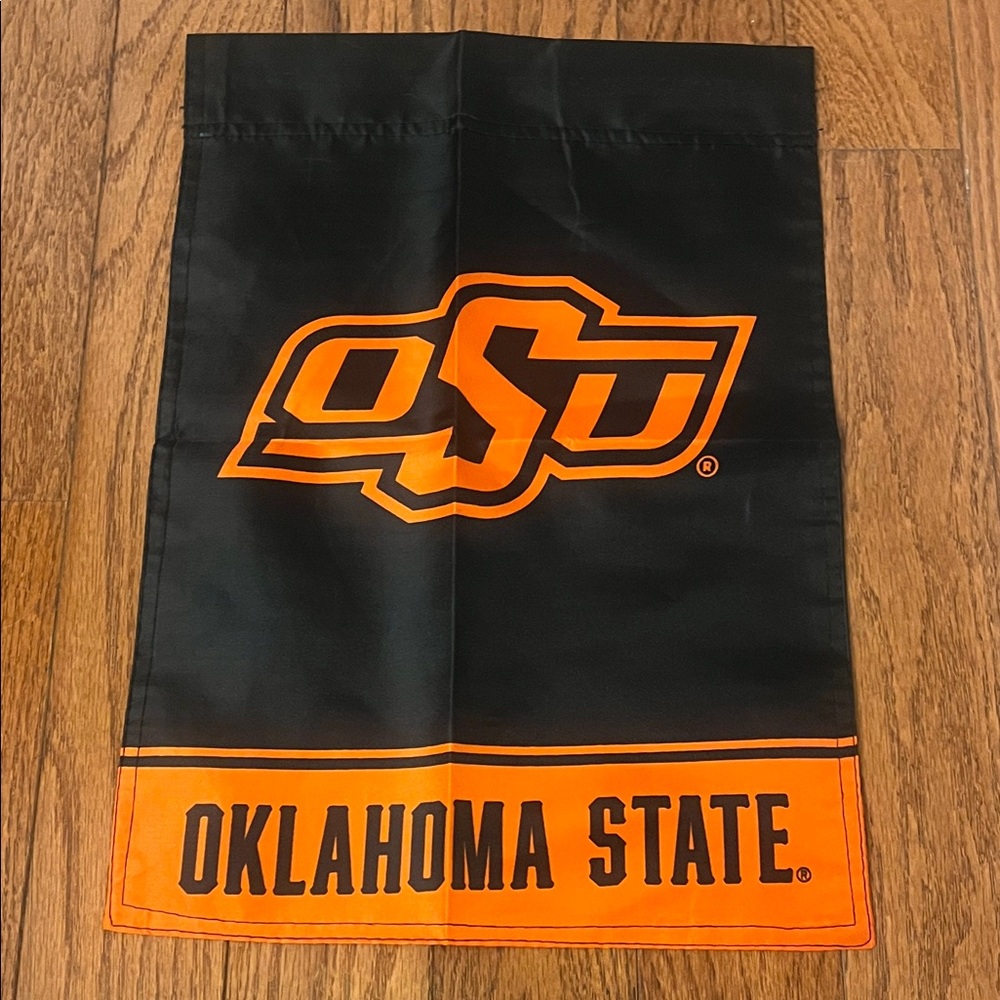 Oklahoma State University OSU Cowboys Black Orange NCAA Garden Yard Flag New
